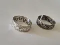 Два сребърни пръстена с орнаменти , снимка 3