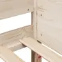 vidaXL Рамка за легло без матрак, 90x190 см, масивна чамова дървесина, снимка 8