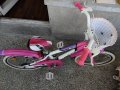 Детски велосипед Drag 18 Rush, помощни колела за момиче 5-6 г.