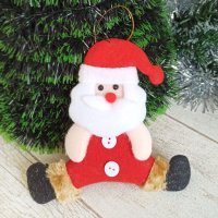 3223 Коледна фигура за окачване Снежко Дядо Коледа, 15 см, снимка 2 - Декорация за дома - 38625852