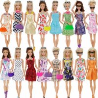 Дрехи облекло облича се рокля Обувки кукли аксесоар за кукла Барби, снимка 3 - Кукли - 36627857