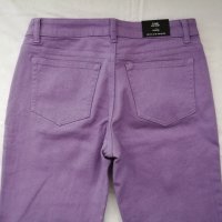 H&M нов дамски панталон с ниска талия и клоширани крачоли в лилав цвят р-р S (EU 38), снимка 16 - Панталони - 44405698