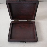 Дървена кутия 12.5 х 10.5 h 3 см. , снимка 2 - Други стоки за дома - 38275658