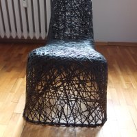 Продавам "Random Chair" от карбонови нишки на Goods, снимка 4 - Столове - 40810792