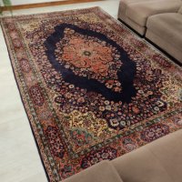 Над 50 годишен ръчно вързан  Персийски килим, снимка 9 - Колекции - 31142902