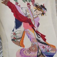 Гоблен Японска гейша, снимка 1 - Гоблени - 33712418