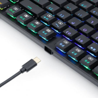 Клавиатура Геймърска USB Redragon APS TKL K607RGB Механична с RGB Подсветка, снимка 5 - Клавиатури и мишки - 36412260