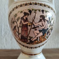 Порцеланова ваза 24 карата Гърция нова, снимка 3 - Антикварни и старинни предмети - 42842649
