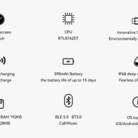 1,6" Smart часовник-NFC ECG+PPG Bluetooth Call GPS Tracker IP68, снимка 12 - Смарт гривни - 42140674