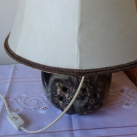 Настолна лампа Leuchte  Германия естествена кожа и керамична основа.                                , снимка 12 - Настолни лампи - 44756323