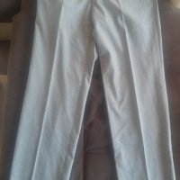 Сив мъжки панталон с ръбове 52 размер, снимка 1 - Панталони - 38359826