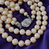Винтидж перлен гердан, снимка 1 - Антикварни и старинни предмети - 38622158