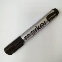 Нов перманентен маркер дебелина 2 мм, черен с объл връх, YaLong, снимка 1 - Ученически пособия, канцеларски материали - 31973222