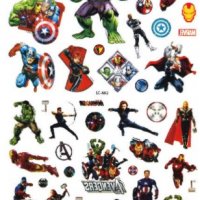 Avengers марвел герои Отмъстителите голям лист татос татуировка временна детска, снимка 1 - Други - 30435971