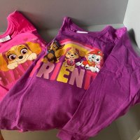 Комплект от 2 броя нови детски блузи с дълъг ръкав за момиче с героите от Paw patrol, снимка 5 - Детски Блузи и туники - 38425163
