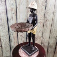 Статуетка - Африканче, снимка 1 - Декорация за дома - 42905218