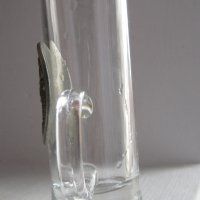 чаша с дръжка - рюмка водка герб кръст метал и стъкло, снимка 8 - Антикварни и старинни предмети - 30595289