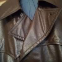 Мъжко палто от изкуствена кожа + подарък, снимка 3 - Палта - 38604940
