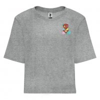 ХИТ!!! CROP TOP - къса дамска тениска BARROW FEEL GOOD BEAR - различни цветове!, снимка 4 - Тениски - 37295230