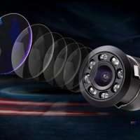 18.5мм 8 Led HD CCD Супер Мини Водонепромокаема Камера за Автомобил за Задно Виждане + Нощно Виждане, снимка 5 - Аналогови камери - 35226605