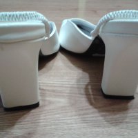  Дамски бели обувки с токчета - 37 номер, снимка 4 - Дамски обувки на ток - 36865174