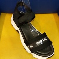 Дамски спортни сандали LADYSTAR, пудра и черно, снимка 5 - Сандали - 33828845