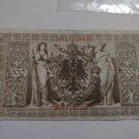 Райх банкнота - Германия - 1000 марки / 1910 година - 17995, снимка 7 - Нумизматика и бонистика - 31029694