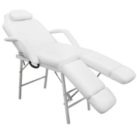 Стол за процедури с регулируеми поставки за краката, бял, снимка 4 - Медицински консумативи - 44692970