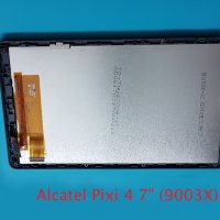 Дисплей с тъч и рамка Alcatel Pixi 4 7" (9003X), снимка 1 - Таблети - 34069363