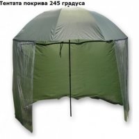 Чадър за риболов с тента - шаранджийски UV, снимка 1 - Такъми - 31232524