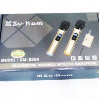 2 безжични микрофона SM-820A, снимка 1 - Микрофони - 39271193