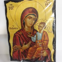 Голяма икона на Пресвета Майка Богородица Закрилница - Модел В - ръчна изработка ., снимка 8 - Икони - 37628772