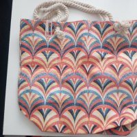 Турска плажна чанта от плат, снимка 2 - Чанти - 39711705