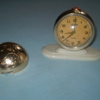 Стар настолен часовник будилник  Слава земно кълбо СССР, снимка 7 - Антикварни и старинни предмети - 36897220