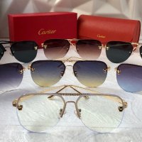 Cartier 2023 мъжки слънчеви очила авиатор унисекс дамски слънчеви очила, снимка 13 - Слънчеви и диоптрични очила - 42813452