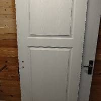 Итериорна врата бяла плътна с фалц - 81,5/197,5 без каса, снимка 2 - Дограми - 44768789