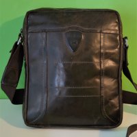STRELLSON - Мъжка чанта за през рамо - естествена кожа, снимка 3 - Чанти - 42115206