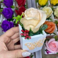 Мини кашпи със сапунени рози , снимка 10 - Подаръци за рожден ден - 39317609
