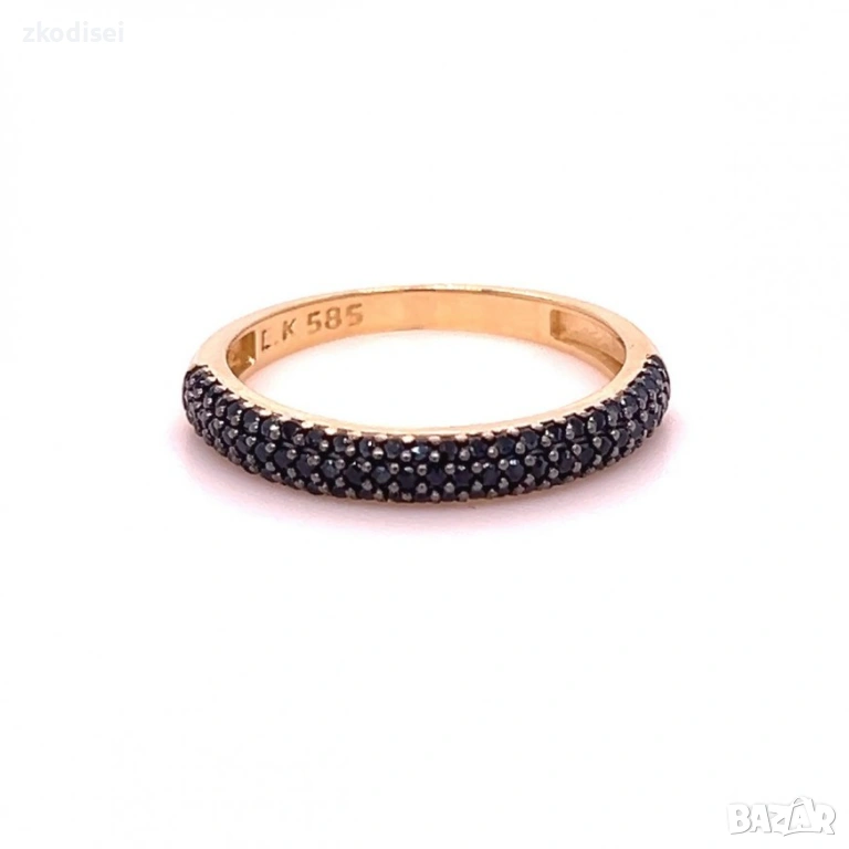 Златен дамски пръстен 1,76гр. размер:53 14кр. проба:585 модел:36342-3, снимка 1