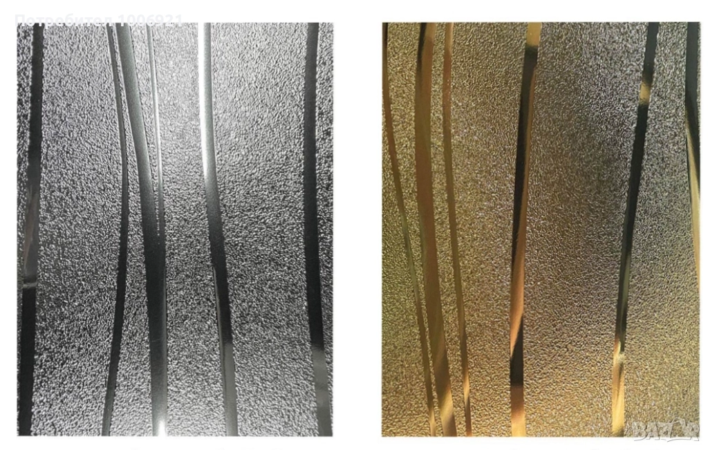 3D Стенни панели от бамбук с декор- имитация на злато, сребро, платина, графит, метал, снимка 1