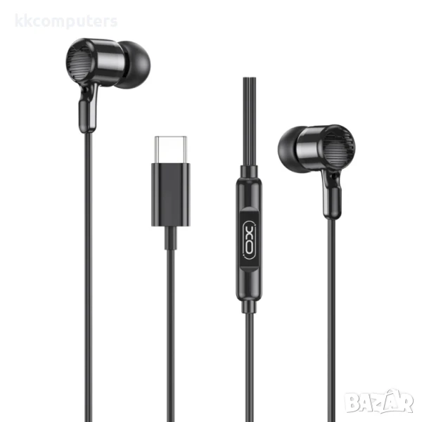 Слушалки HF XO EP81 USB-C, Черни, снимка 1