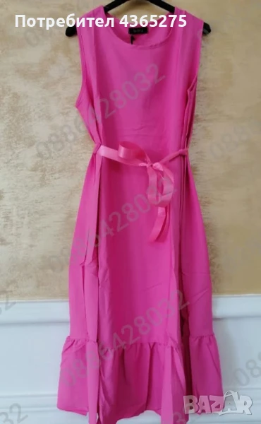 Нов модел летни рокли с коланче 💕S M L XL ☺️Най-ниска цена 🍀дължина до коляното-100см.✅26лв, снимка 1