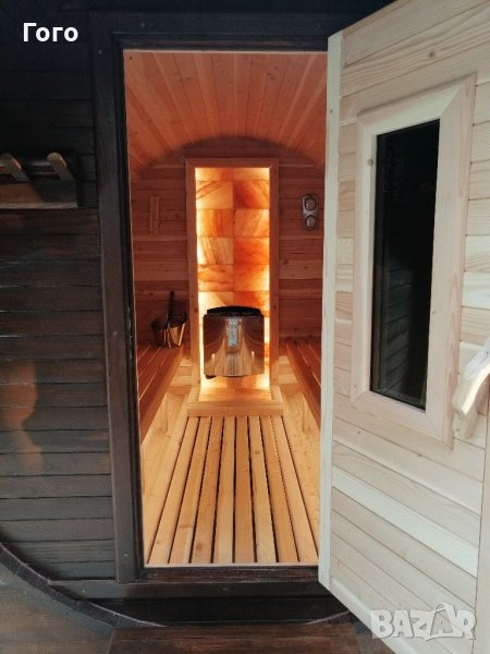 Сауна тип бъчва, Руска баня, външна сауна, снимка 1