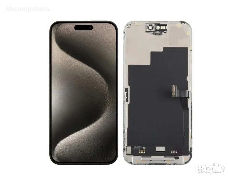 LCD Дисплей за iPhone 15 Pro 6.1 + Тъч скрийн / Черен / FOG Баркод : 483483, снимка 1