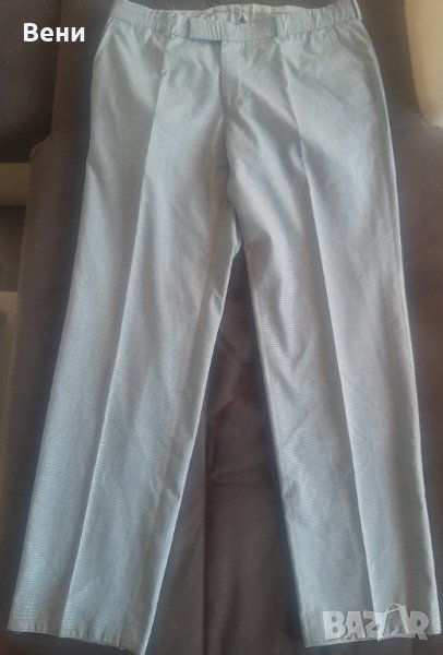 Сив мъжки панталон с ръбове 52 размер, снимка 1
