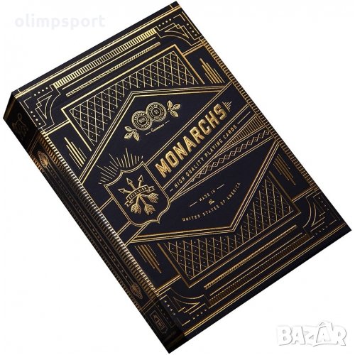 КАРТИ ЗА ИГРА MONARCHS BLUE нови Тези карти изглеждат сякаш създадени да красят палти. Златн, снимка 1