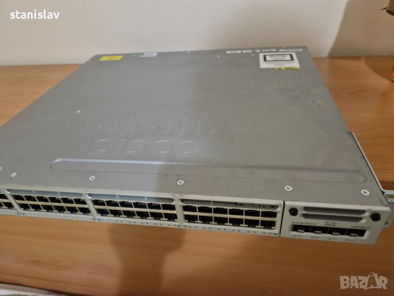 Cisco 3850 POE gigabit switch, снимка 1