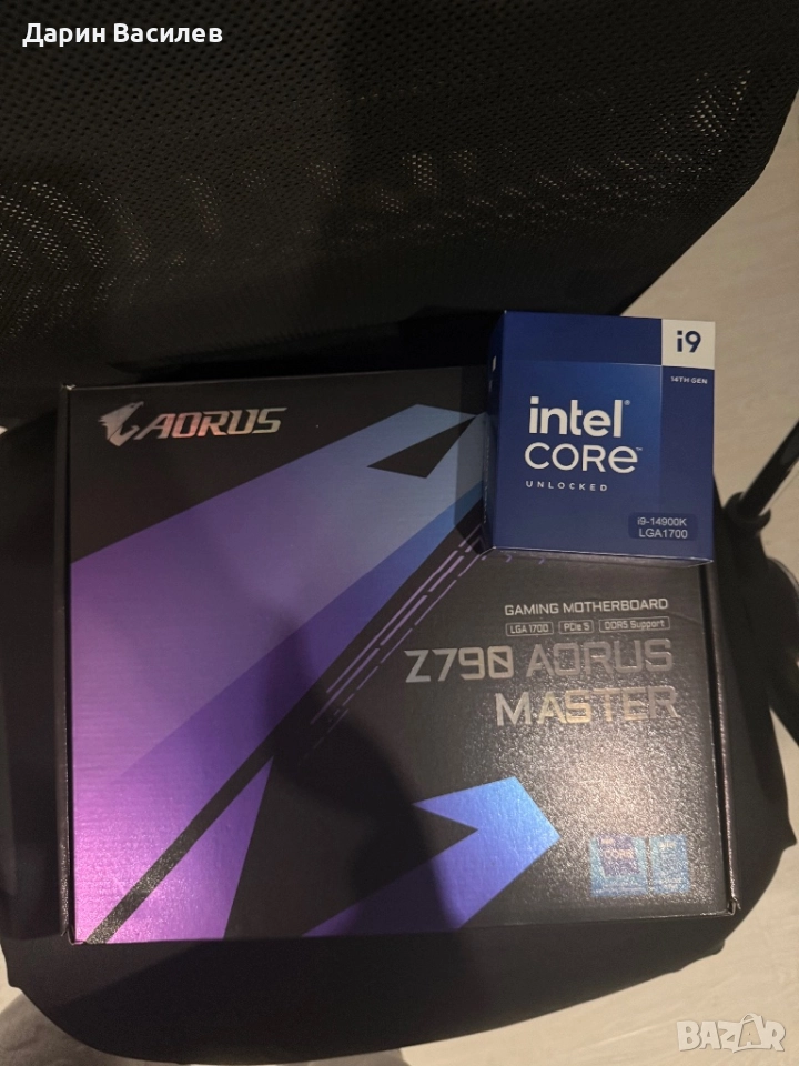 I9-14900K + Z790 Aorus Master, снимка 1