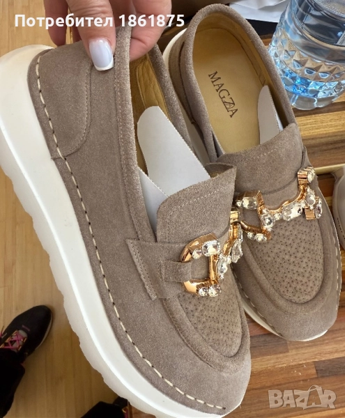 Дамси обувки естествена кожа, снимка 1