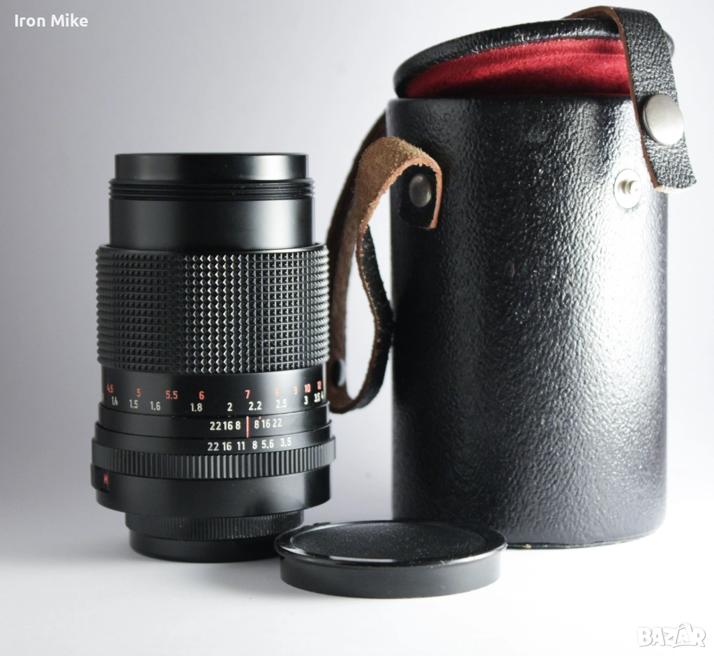 Carl Zeiss Jena Sonnar MC 135mm f/3.5 - отличен, с капачки и тубус, снимка 1